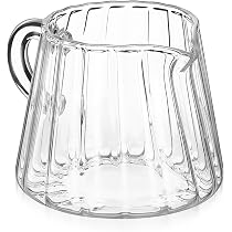 Amazon.co.jp: BESTOYARD ミルクピッチャー ガラス ミルクポット 200ml